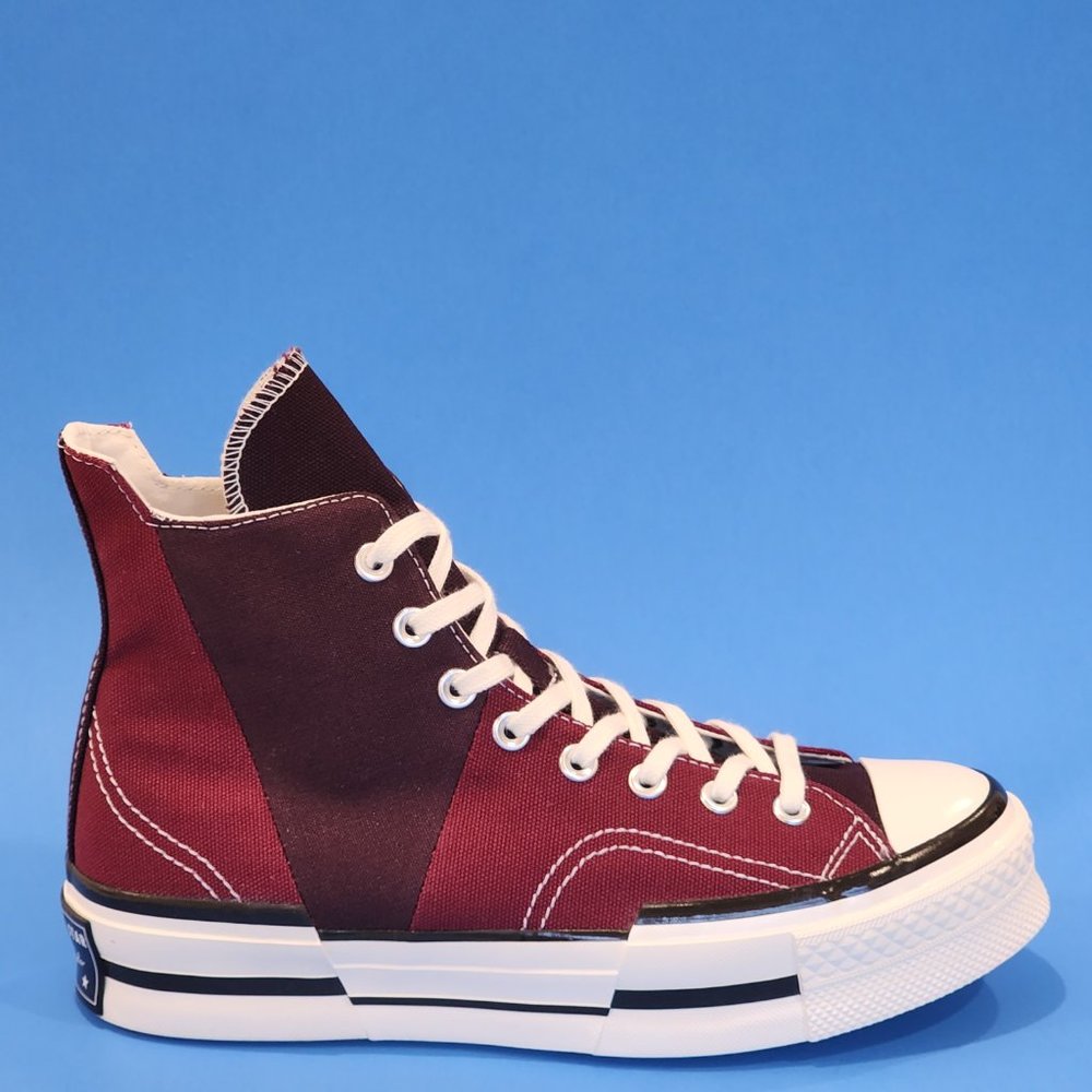 Converse Chuck 70 Plus Hi 'Dark Beetroot' Canvas Unisex Sneakers A01389C NWT - Picture 2 of 6